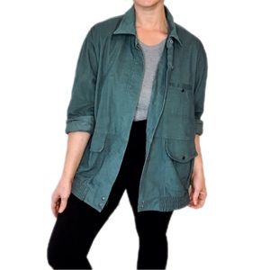 Made in USA Vintage Sea Foam Blueish Green Light Teal Corduroy 80s Jacket Size14